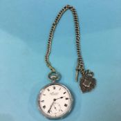 Pocket watch, with silver Albert