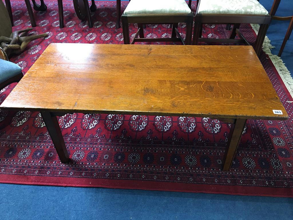 Oak coffee table