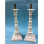 Pair of ceramic table lamps