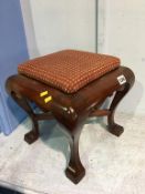 Small mahogany stool