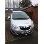 Vauxhall Meriva Turbo, VN10 OVD, one key, 33,871 miles, SORN, no V5