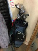 Set of golf clubs