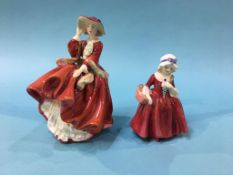 Two Royal Doulton figures; 'Top O' The Hill' and 'Lavinia'