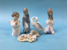 Four Lladro figures