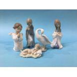 Four Lladro figures