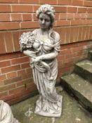 Composite garden figure of a Lady