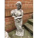 Composite garden figure of a Lady