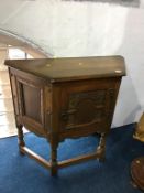 Old Charm oak credence cupboard