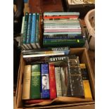 Two boxes of assorted books