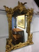 Large gilt framed mirror, 83cm x 115cm