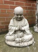 Composite garden figure of a Buddha