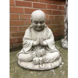 Composite garden figure of a Buddha