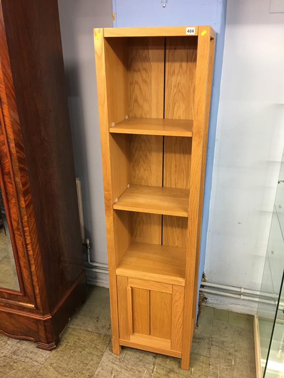 Modern oak bookcase, 170cm high