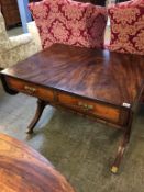 Victorian mahogany sofa table 137cm wide (Ext), 70cm deep, 71cm height