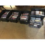 Five boxes of CD and DVDs