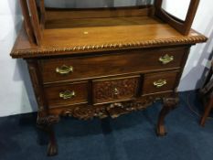 Reproduction mahogany side table