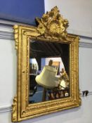 Modern gilt framed mirror, 65cm x 85cm