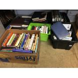 Six boxes of books, assorted