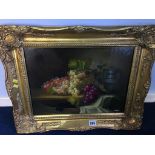 Modern gilt framed Still Life, 54cm x 45cm