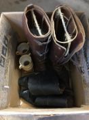 Two pairs of riding boots etc.