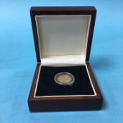 A 22ct Trafalgar half Guinea, with certificate of authenticity