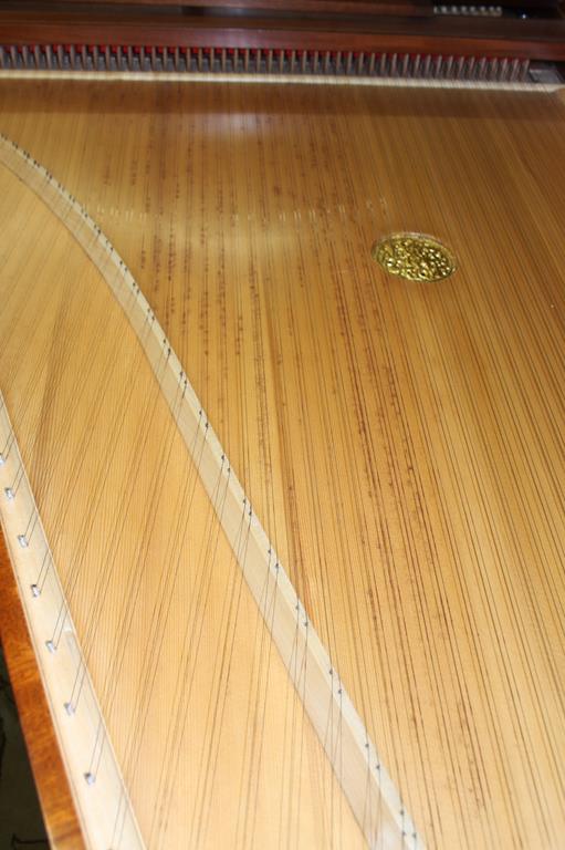 A Johannes Morley 'Londini Fecit' Harpsichord, the outer mahogany case with fruitwood stringing - Image 10 of 11