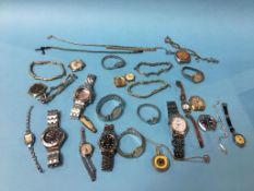 Collection of various gentleman's wristwatches