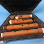 A cased Conrad Mollenhauer Fulda flute