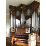 A very large and impressive oak electric action Church organ, by H. E. Prested, organ builder of