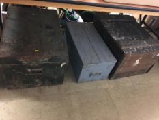 Three tool boxes and contents