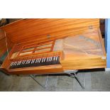 A walnut cased Clavichord by Robert Morley of London, numbered 1030 (no stand). 132cm length, 47cm