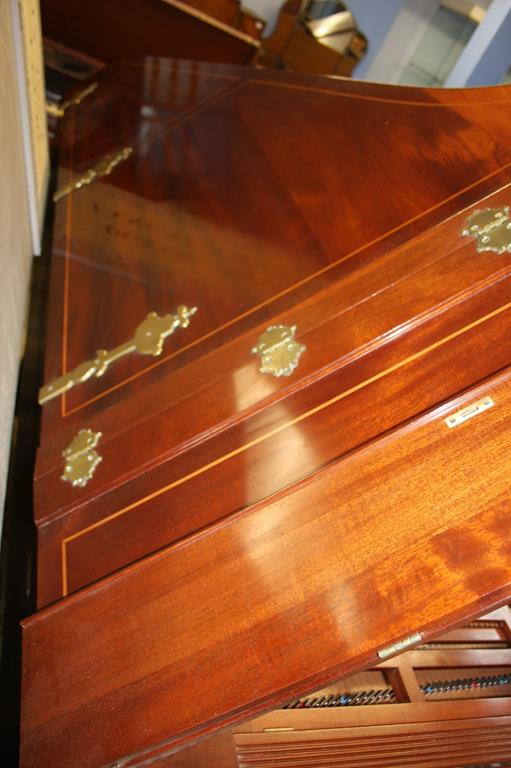 A Johannes Morley 'Londini Fecit' Harpsichord, the outer mahogany case with fruitwood stringing - Image 3 of 11