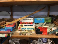 Quantity of vintage toys and games