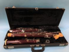 A Boosey and Hawkes, London Emperor Bassoon and fitted case