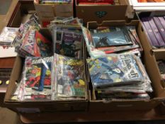 Large collection of Comics, in two boxes; Punisher, Daredevil, X-Men etc.