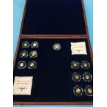 Twelve History of our Monarchy, 24ct & 15ct gold coins and one other