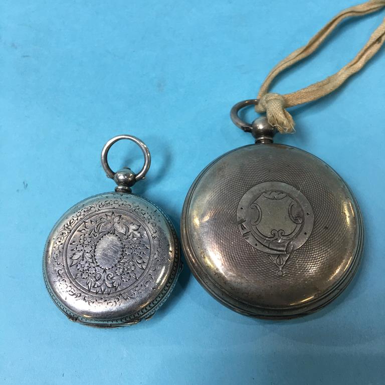 Two silver pocket watches - Image 3 of 3