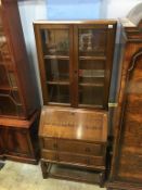 Oak bureau bookcase