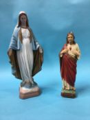 A model of Christ and the Virgin Mary