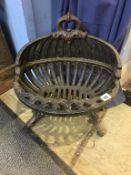 Cast iron fire grate