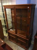 An oak Old Charm display cabinet