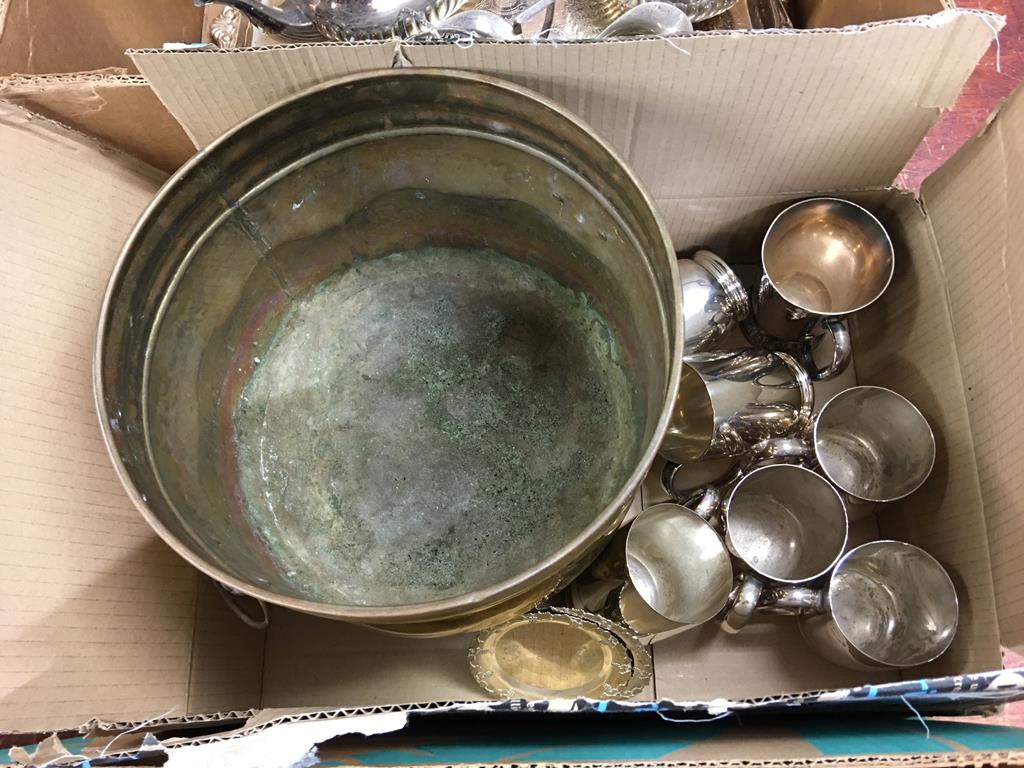 Three boxes of assorted silver plate - Image 3 of 4