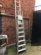 Three sets of ladders