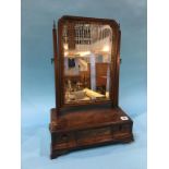 A 19th century mahogany dressing table mirror