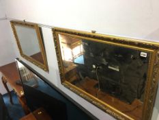 Two gilt mirrors