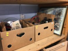 Two boxes of assorted including tools