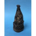 A cast metal model of Madonna and Christ, stamped A.P., 15cm height