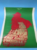 Vintage poster 'The Move', 50 cm wide x 63cm long