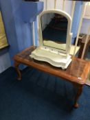 Painted dressing table mirror and coffee table