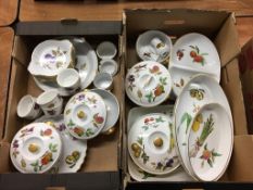 Quantity of Royal Worcester Evesham, in two boxes